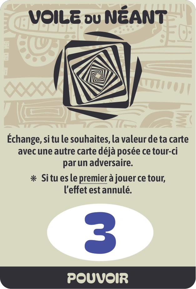 Carte Pouvoir Voile du Néant